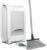 EyeVac Pro Touchless Vacuum Automatic Dustpan – Ultra Fast & Powerful – Great for Sweeping Salon Pet Hair Food Dirt Kitchen, Corded Canister Vacuum, Bagless, Automatic Sensors, 1400 Watt (White)