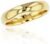 DECADENCE 10K or 14K Yellow & White Gold 4mm Polished Plain Wedding Band, Size 4-14