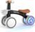 Umatoll Colorful Lighting Baby Balance Bike for 1-2 Year Old Boys Girls, Adjustable Soft Seat & Removable Basket, 12-24 Months Toddler Balance Bike, First Birthday Gift