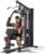 Sportsroyals Home Gym, Multifunctional Home Gym Equipment, Workout Station with 154LBS Weight Stack, Exercise Equipment for Full Body Traning with Pulley System