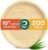 ECO SOUL Compostable 10 Inch Palm Leaf Round Plates (200 Count) Like Bamboo Plates | Biodegradable | Eco-Friendly, Microwave & Oven Safe