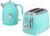 MegaChef 1.7 Liter Electric Tea Kettle and 2 Slice Toaster Combo (Turquoise)