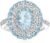 Ross-Simons 1.50 Carat Aquamarine Ring With 1.07 ct. t.w. Multi-Gemstones in Sterling Silver