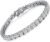 Sparkle Tennis Bracelet for Women, Platinum Plated 925 Sterling Silver Bracelet with CZ Diamond, Round Cut 5A Cubic Zirconia Diamond Bracelet,Gift Idea for Women