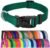 Country Brook Petz – American-Made Dog Collar for Large, Medium, and Small Dogs and Puppies – Deluxe Heavy Duty Nylon in 33 Dazzling Colors (Large, 1 Inch Wide, Green)