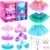 Princess Dress Up Shoes Set for Toddler Jewelry Boutique Kit, 3 Themes of Unicorn Mermaid Ice Princess Costumes Set, Pretend Play Gifts for Little Girls Aged 3-6 Years Old