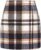 IDEALSANXUN Womens High Waist Plaid Skirt Bodycon Pencil Wool Mini Skirts